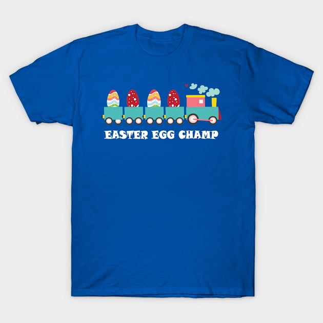 Easter Egg Champ Shirt Colorful Train Easter Egg T-Shirt by amitsurti